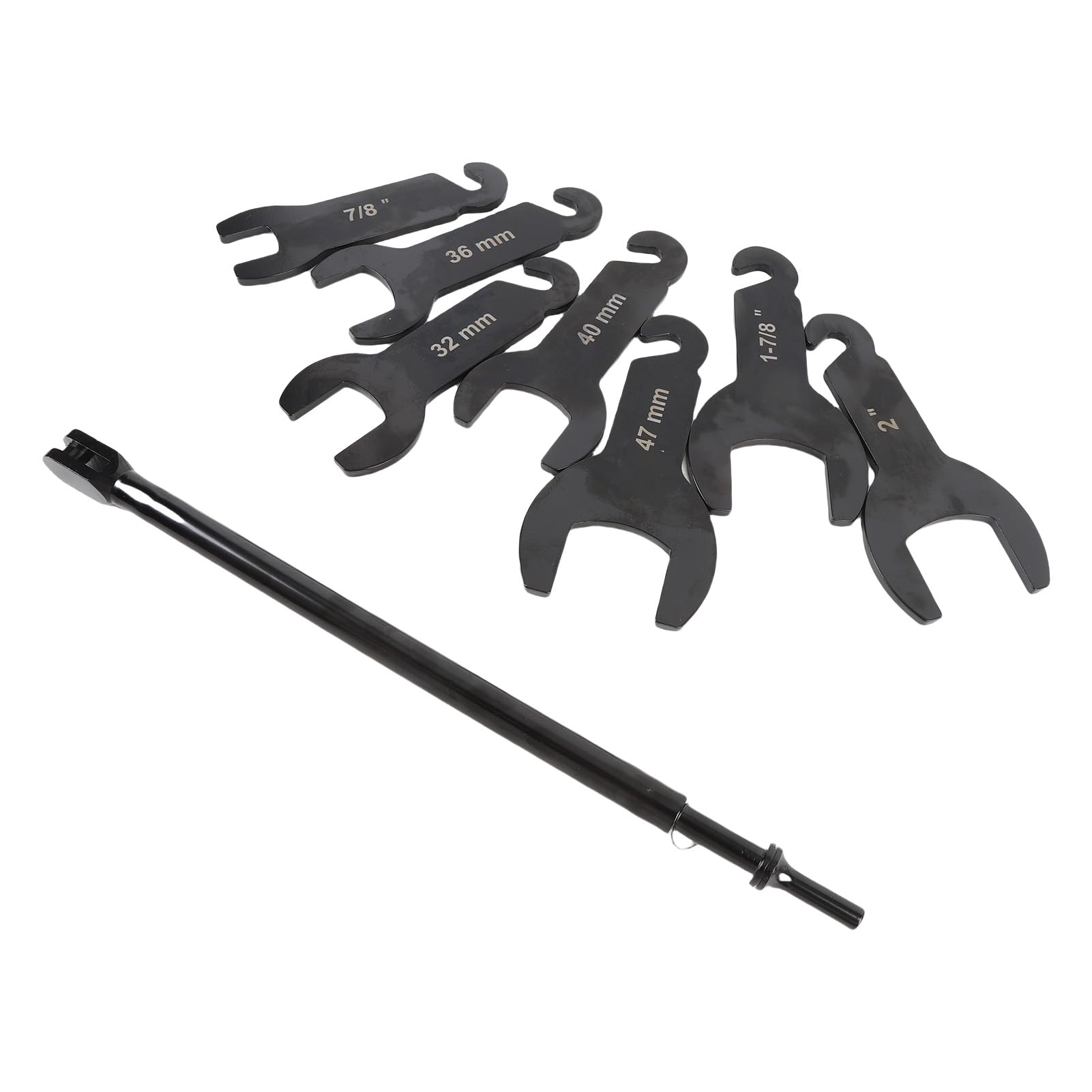 Yctze 32mm 36mm 40mm 47mm 7/8 Pollici 1-7/8 Pollici da 2 Pollici da 2 Pollici Set di Servizi Pneumatici con Manico Lungo 17 Pollici per Camion SUV, Kit di Attrezzi in Acciaio nella