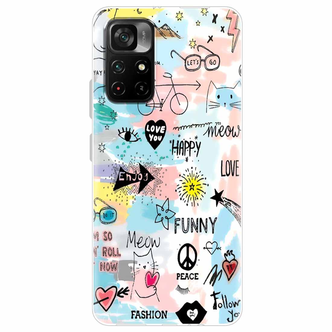 Fashionury Silicone Designer Soft Back Cover Case Compatible for Mi Redmi Note 11T 5G / Poco M4 Pro 5G -D0126 (B09WKQKCL3) Amazon Price History, Amazon Price Tracker