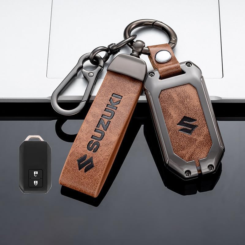 Porta Chiavi Auto per Suz-uki Alto Swift Ignis Jimny SX4 Vitara, Chiavi Auto Portachiavi Macchina Custodia Protettiva Ideale Come Regalo Auto Accessori,C