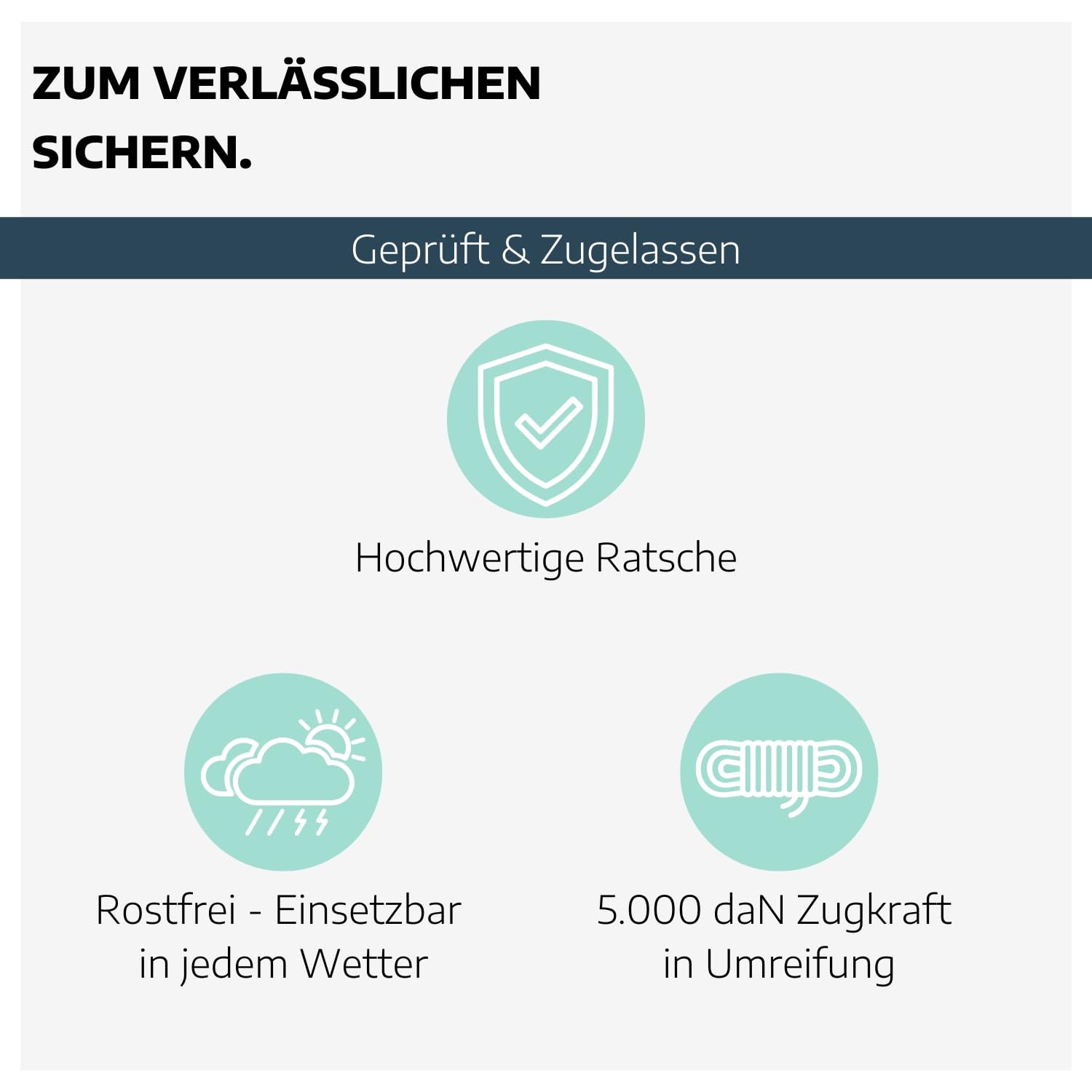 6 x Zurrgurt 2-teilig mit Ratsche 8 m & 2-Strang Triangelhaken I Spanngurte mit Ratsche I Gurte zum Befestigen I Spanngurt mit Sicherheitsetikett I Zurrgurte mit Triangel-Haken