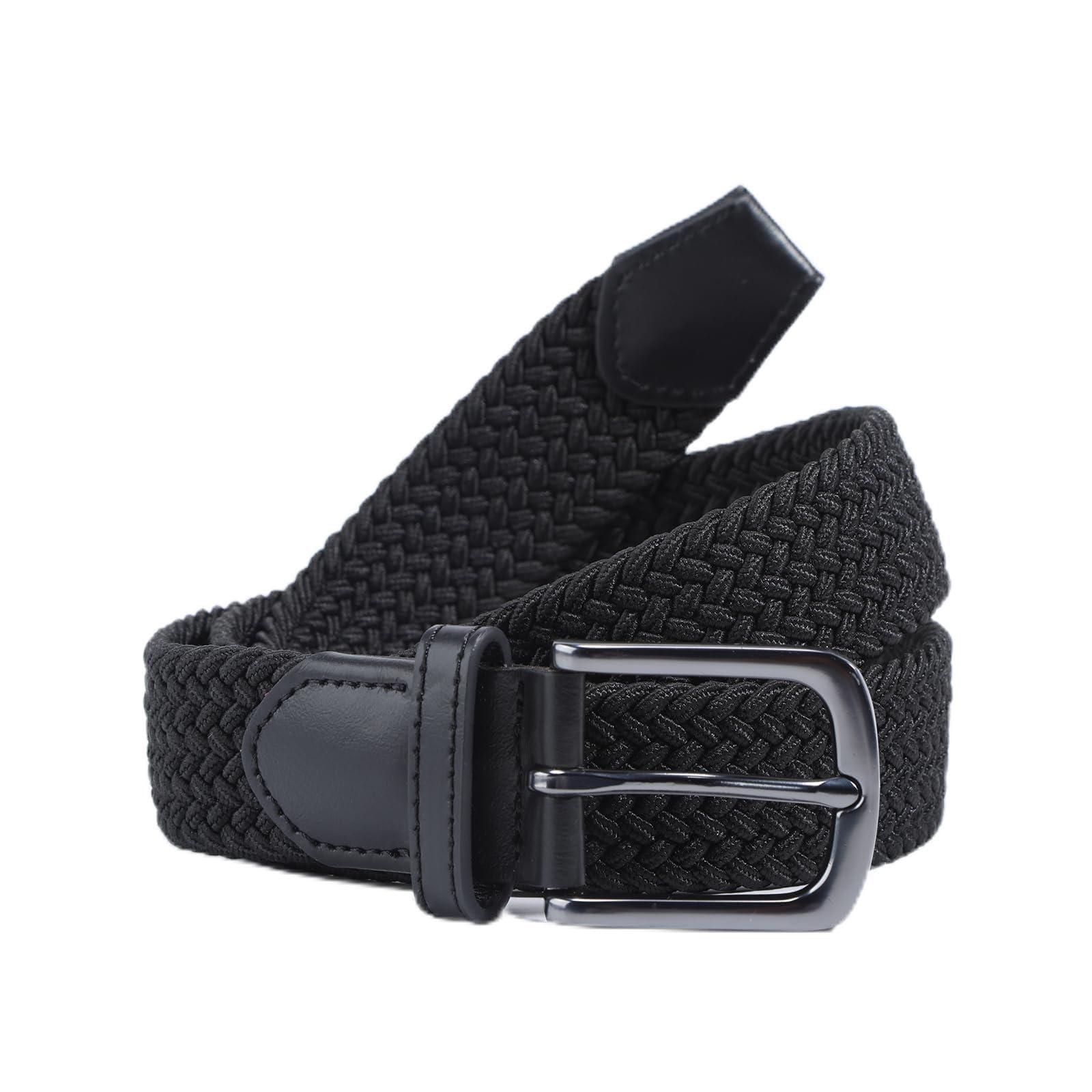 OAKLOVE Elastischer Gürtel Herren & Damen, Flechtgürtel ohne Löcher 35mm | Stufenlos verstellbar. Zinklegierung – leicht & stabil. Formstabil – kein Ausleiern. Für dauerhaften Tragekomfort
