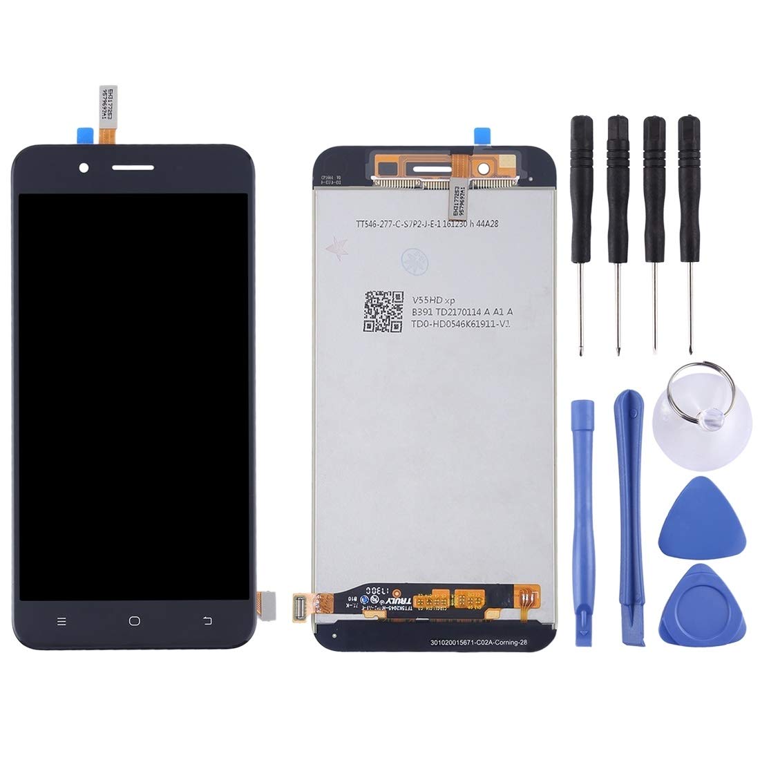 YHMT AYSMG LCD Screen and Digitizer Full Assembly for Vivo Y66(Black) (Color : Black)