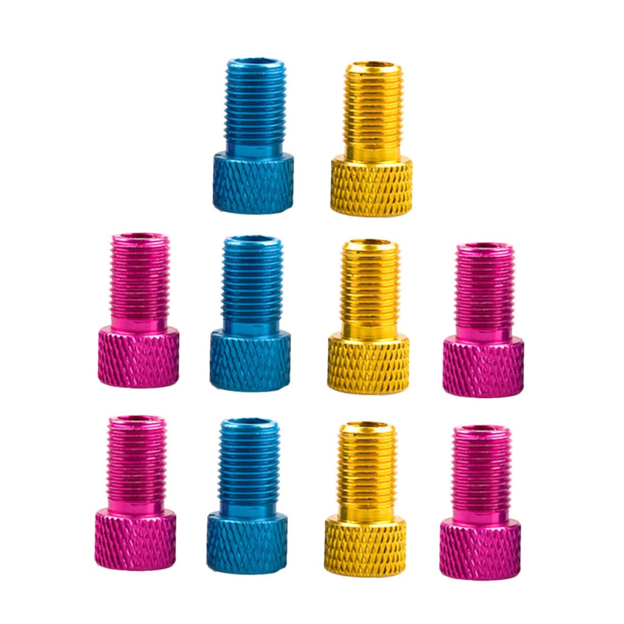 BRIGHTFUFU Bike Tire Converter Aluminum Alloy French to American Nozzle Essential Cycle Tool for Tire Inflation Random