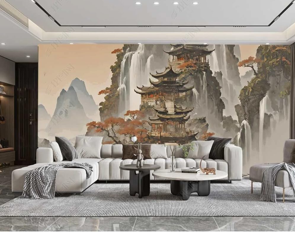 Papier peint panoramique de haute qualité alpine premium pour une décoration murale salon
