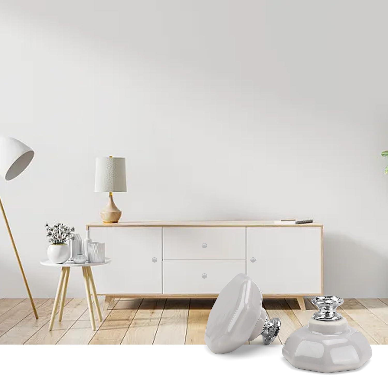 Lot De 4 Boutons Poussoirs Sans Fil LED DiO - Transmission 150m - Blanc