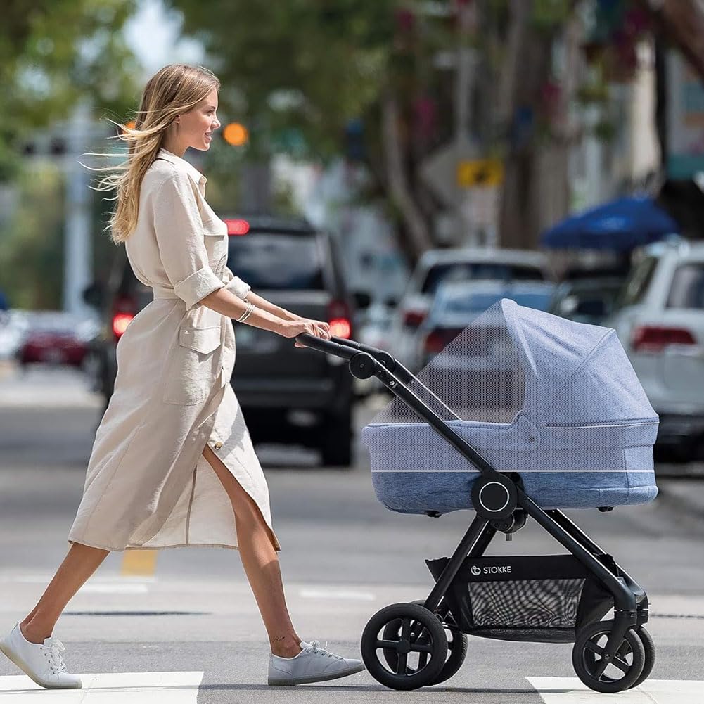 Vicloon Zanzariera Passeggino Universale, Zanzariera Passeggino per Carrozzina, Seggiolino Auto, Culla, Protezione Contro Zanzare, Vespe e Altri Tipi di Insetti per Neonati, Bambini (Bianco)