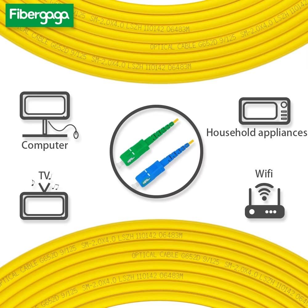 Fios Cable Simplex SC/APC To SC/APC Fiber Patch Cable 50m - Armored ...