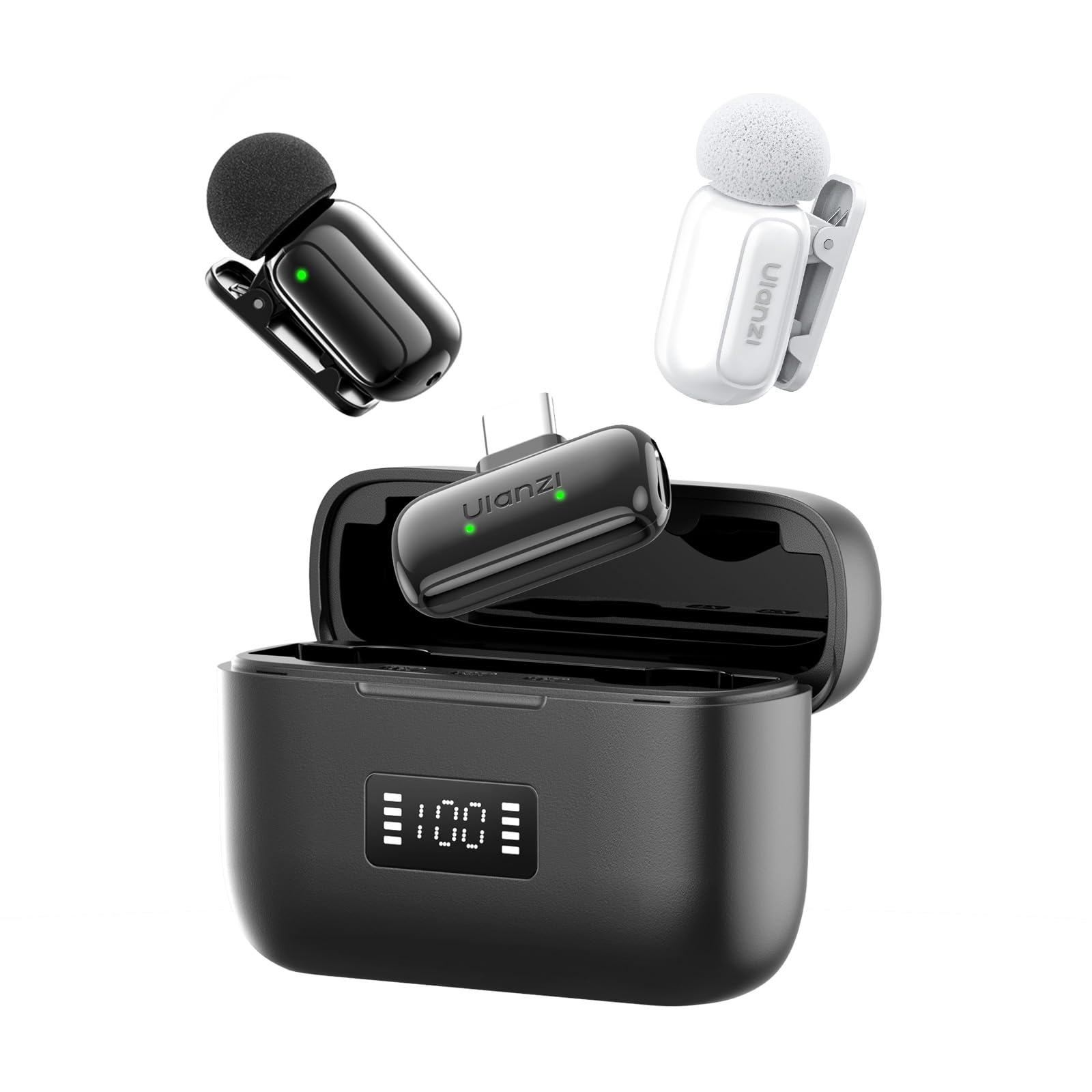 Amazon | Ulanzi A200 ピンマイク ワイヤレス 100M伝送距離 ノイズ