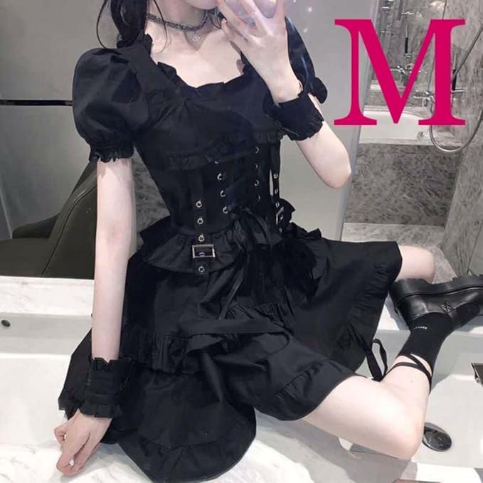 保障できる 病みかわ コルセットベルト 三連 コスプレ 人気 地雷 韓国