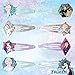 Disney Frozen Kids Hair Clips for Girls Snap Clips 8 Pack Multi Color Ages 3+