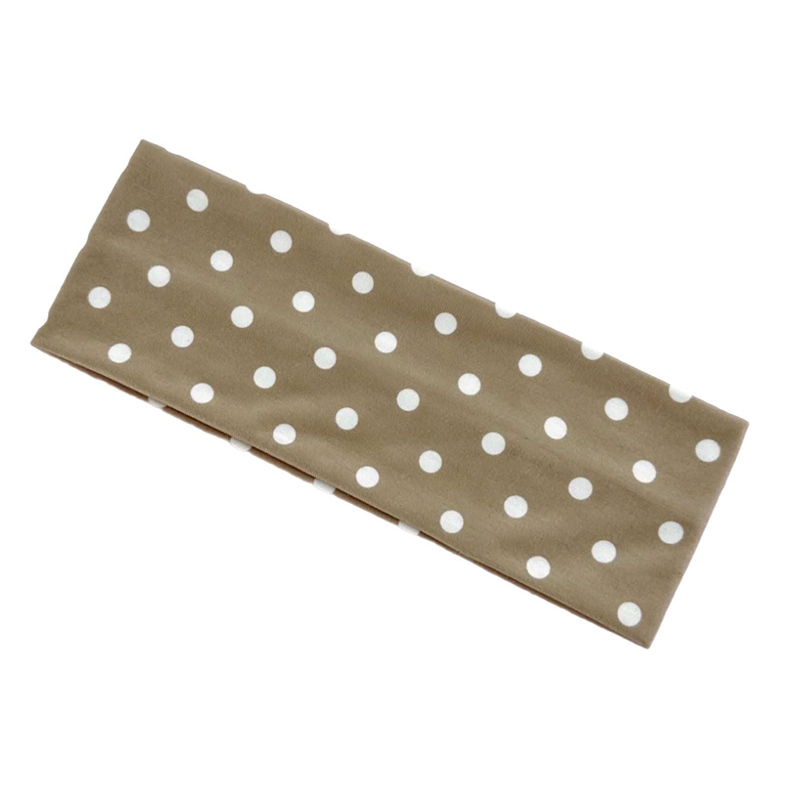 MICFENY Elastic Workout Headband Nonslip Round Dot Design Hair Ornament Soft Fabric Hair Band For Fitness Daily Use