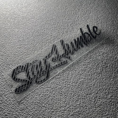 Image of Car Stickers for Stay Humble Auto Front Rear Windshield Window Decal Vans Truck Window Tail Decoration (Carbon Fibre Black, 500x125mm)