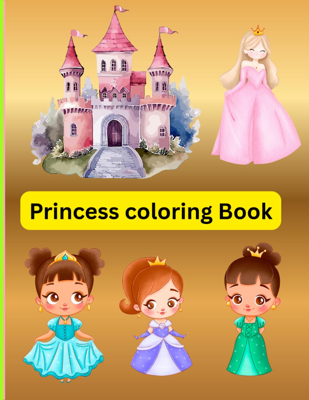 Princess coloring book (Fairytale princess coloring book series)