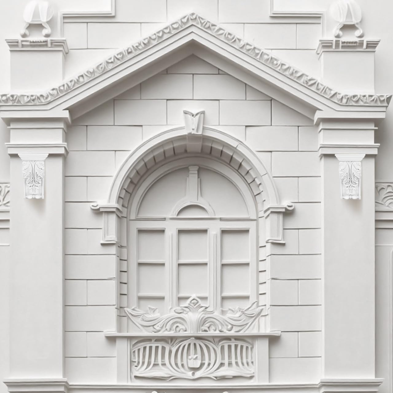 UKCOCO Geschnitzte Corbels im europäischen Stil: dekorative Corbels kleine PU Wand Ecksäule für Zuhause Restaurant Dekor
