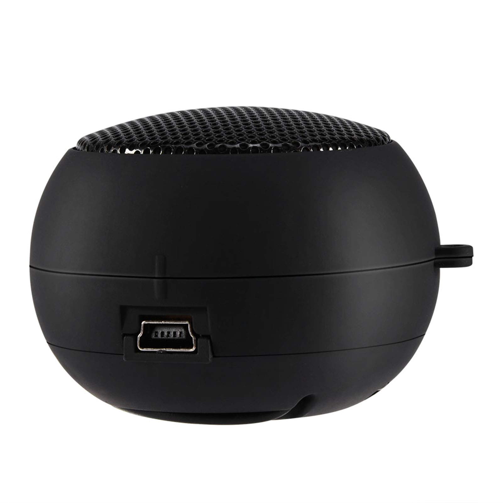 Mini subwoofer per musica da viaggio all'aperto con altoparlante retrattile unico portatile, con cavo audio da 3,5 mm, per tablet MP3 MP4 MP5 Mobile Computer Computer(Nero)