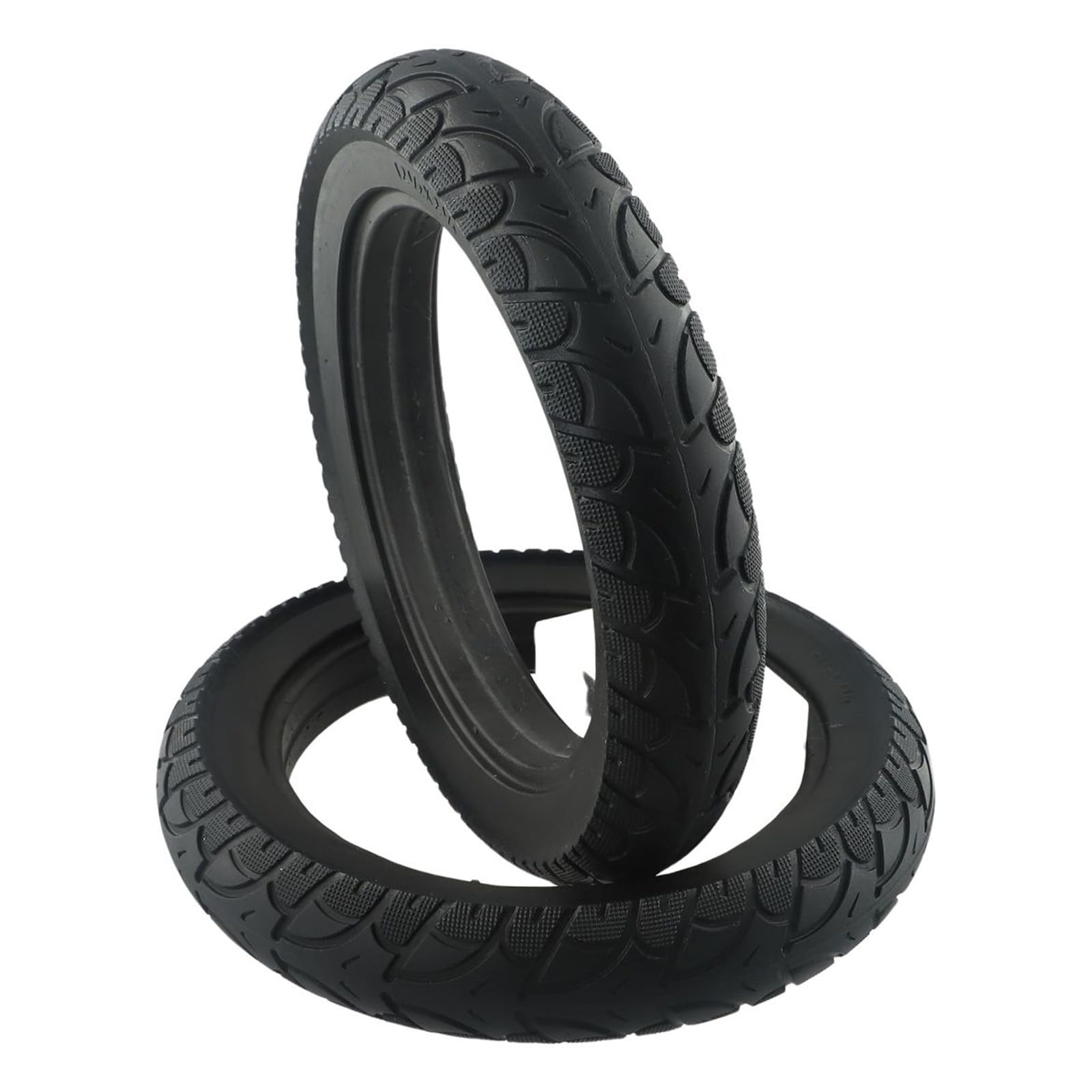 Pneumatici in gomma piena, 12 1/2 x 2 1/4 (57-203), ricambio per bici elettriche e scooter elettrici, pneumatici di ricambio antiforatura in gomma, nero