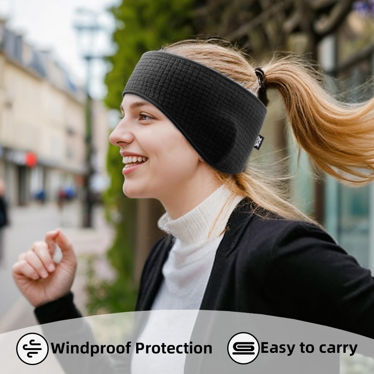 3 Pcs Winter Ear Covers Muffs Warmer for Women Men Fleece Running Headband for Ski Cycling Gym Sleeping - Image 2