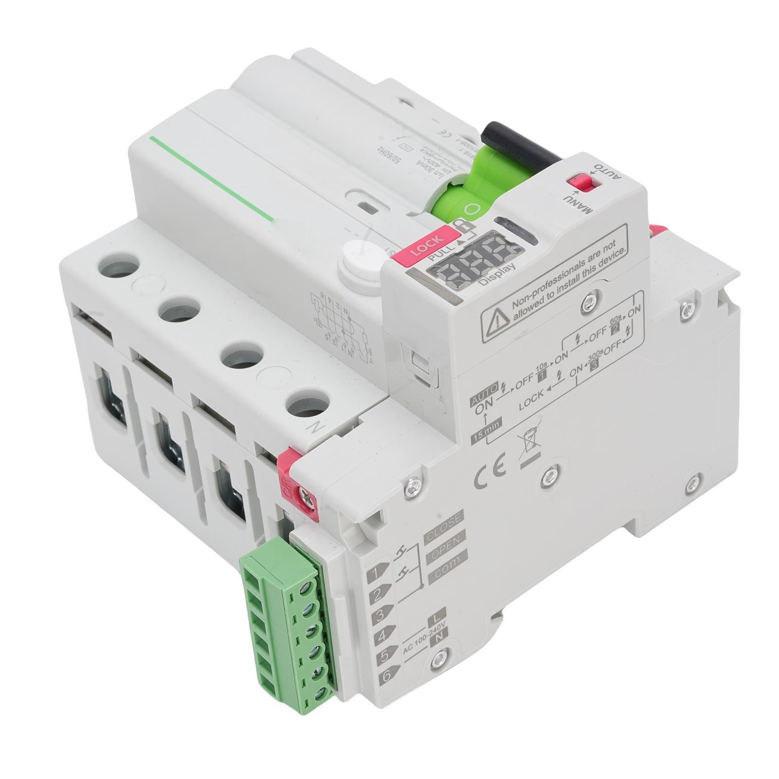 Alomejor Self Reclosing Circuit Breaker 4P with Digital Display (40A)
