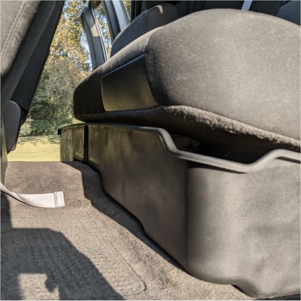 for Chevy for Silverado 1500/2500HD/3500HD 2007-2013,for GMC for Sierra 1500/2500HD/3500HD 2007-2013 Extended Cab Underseat Storage Box (Black,Plastic)