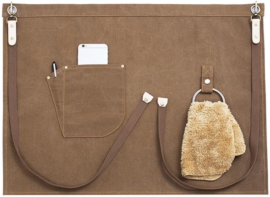 [ASALIT] エプロン 下半身 ショートエプロン コーヒーベーカリーレストラン ハーフエプロン 仕事用 家庭用 カフェ用