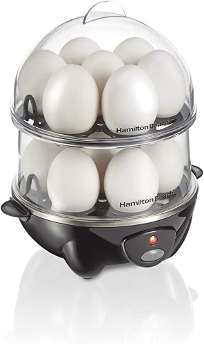 Miniatura 5 de Hamilton Beach Paquete de ollas de huevo, máquina para picar huevos, caldera dura y cazadora furtiva (25510 + 25508)