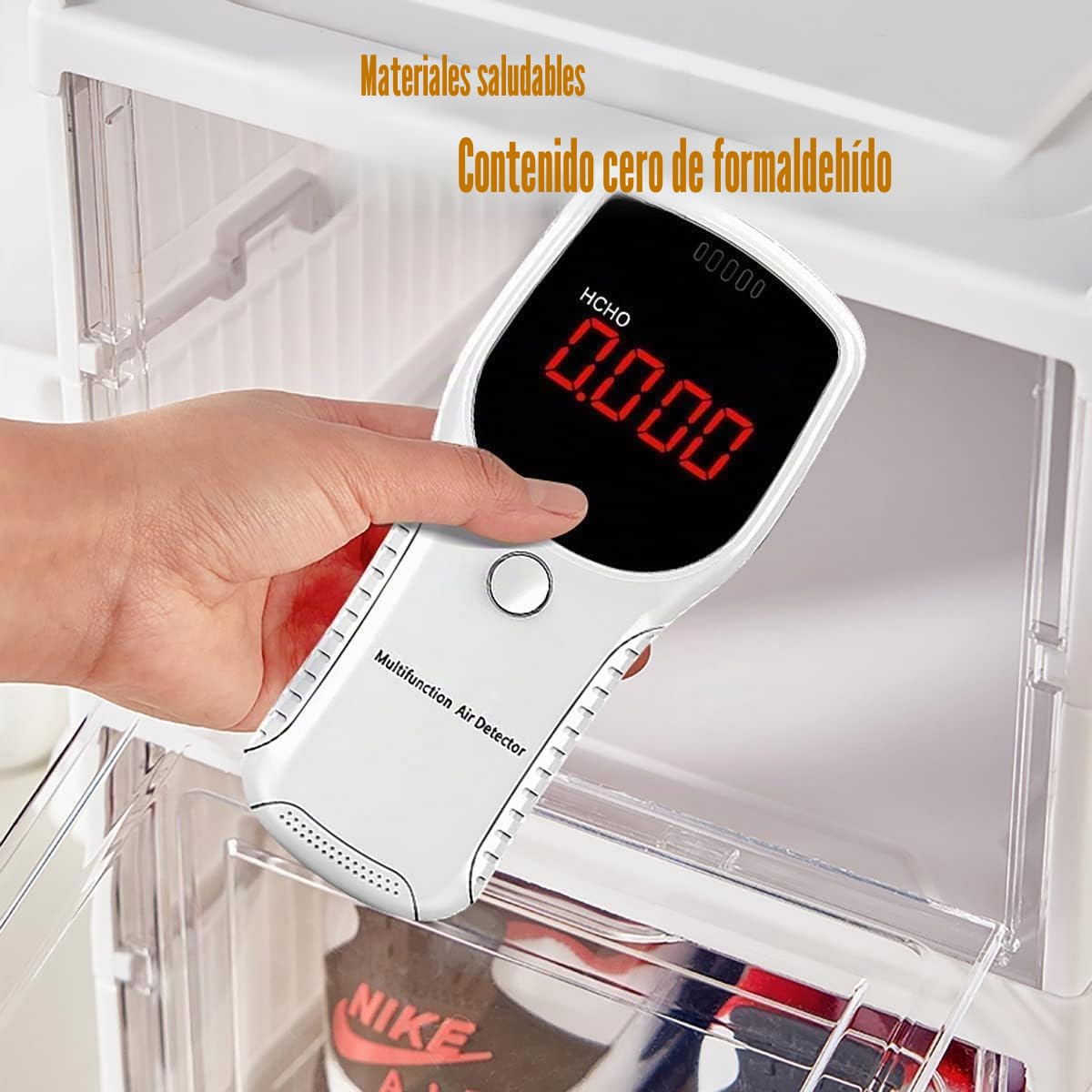 GUDEMAY Cajas de Zapatos de Plástico Transparente Apilables, Organizador almacenaje Zapatero Plegable con Puertas - Ideal para Zapatillas Calzado de hasta la Talla 45 (Blanco - 6 Pisos)