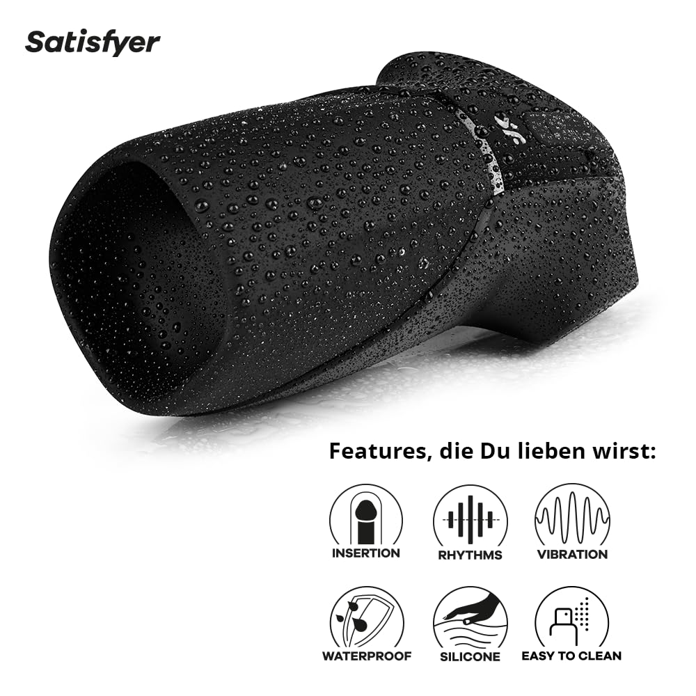 Satisfyer Men Vibration | Sex Toýs Homme | Masturbateur réaliste | Vibrateur de Pénis étanche (IPX7) | Sextoy Homme rechargeable | Stimulateur chauffant