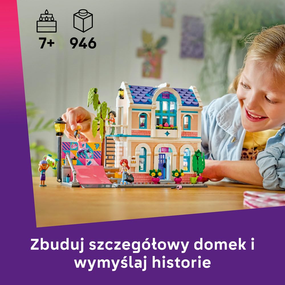 LEGO Friends Dom rodzinny Liann 42687 | Rodzinne scenki, zestaw do odgrywania ról, prezent dla dziewczynki i chłopca 7+, 946 elementów