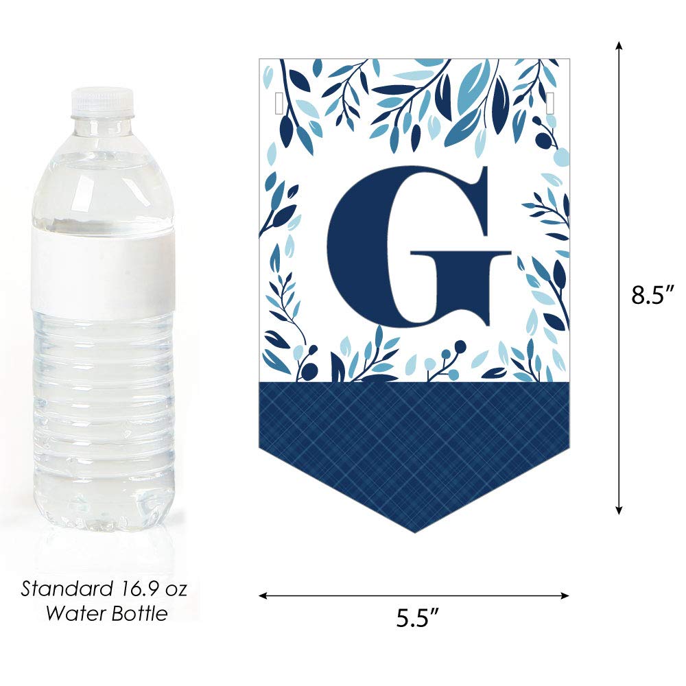 Big Dot Of Happiness First Communion Banner - Blue Cross God Bless Bunting For Boy's Party Decor - View #8