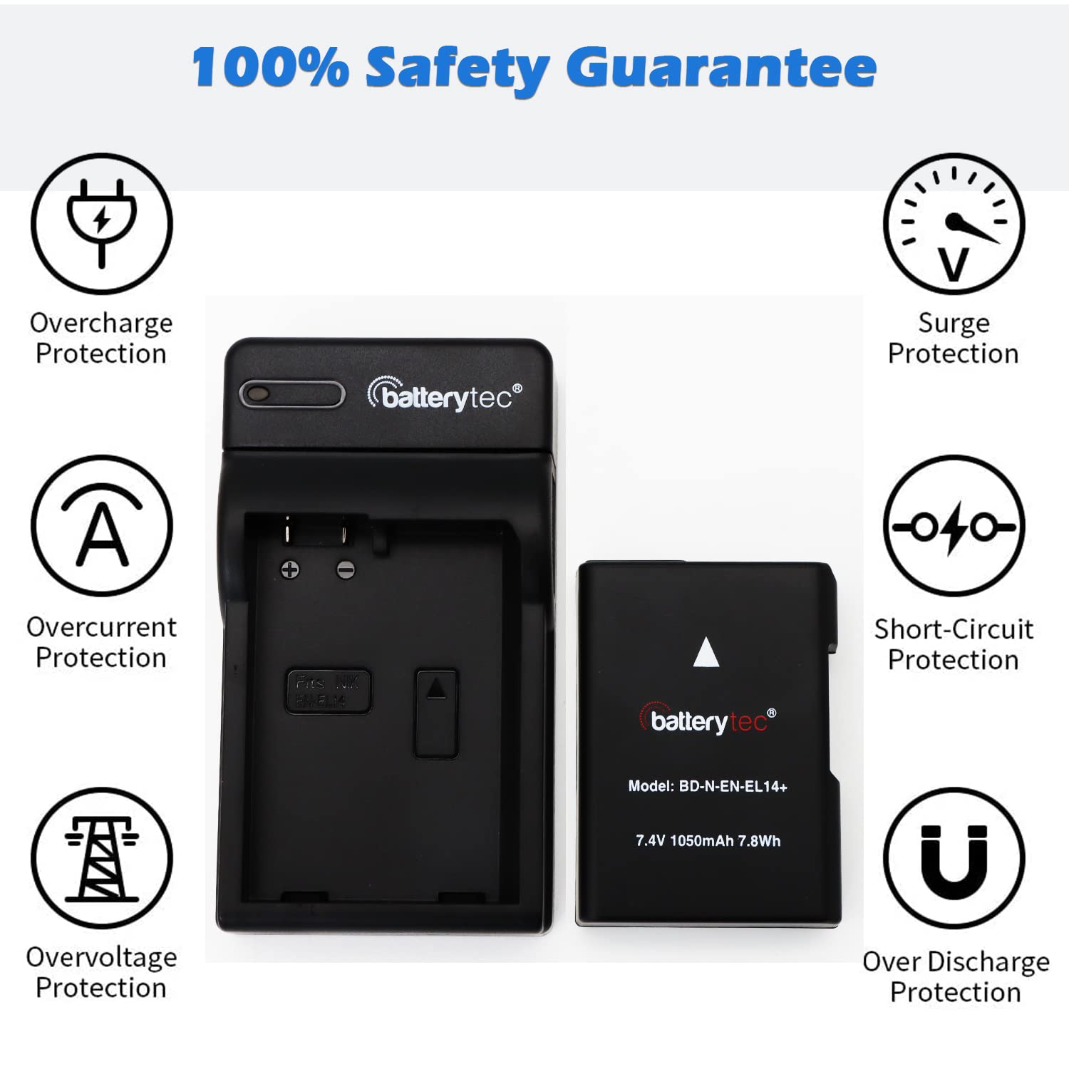 Batteria E Caricabatterie USB EN-EL14 Per Nikon - Compatibile Con Modelli D3100-D5600 - Foto 4