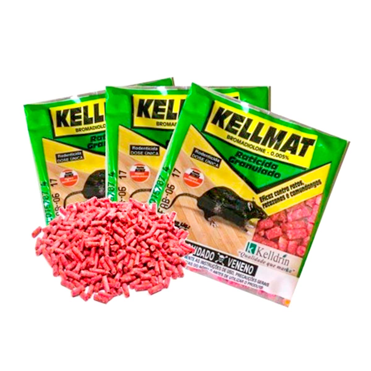 Raticida Granu.Kellmat Sc 25g 40 Unidades : Amazon.com.br: Pet Shop