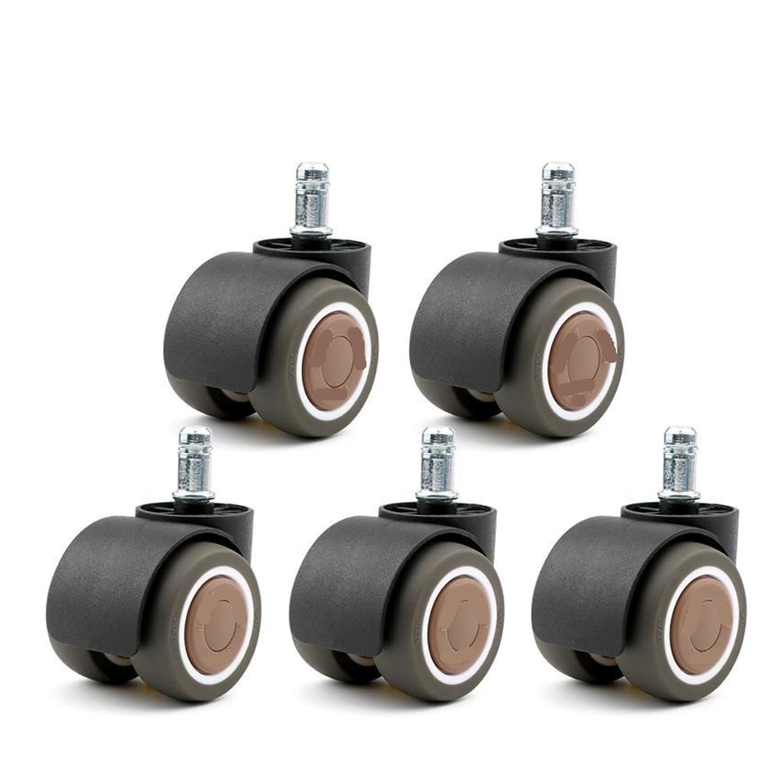 MXXDMOPD 5 Pieces/lot 2-inch Pole/Screw Swivel Office Chair Computer Silent casters(M10x21)