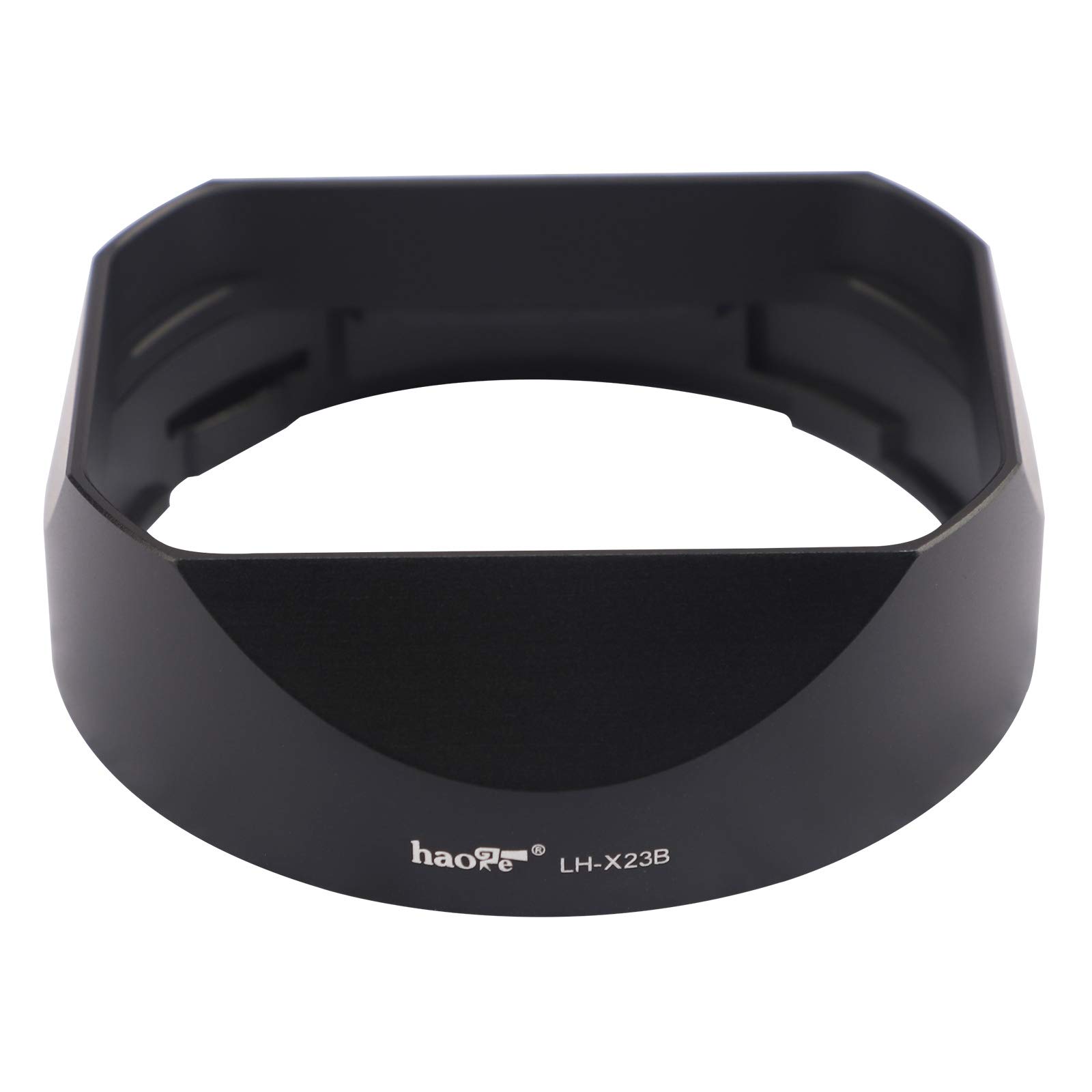 Haoge LH-X23B Gegenlichtblende aus Metall für Fujifilm Fuji Fujinon XF 23 mm F1.4 R, XF 56 mm F1.2 R und XF 56 mm F1.2 R APD Objektiv ersetzt Fuji LH-XF23 Objektivschirm mit Metallkappe Kit
