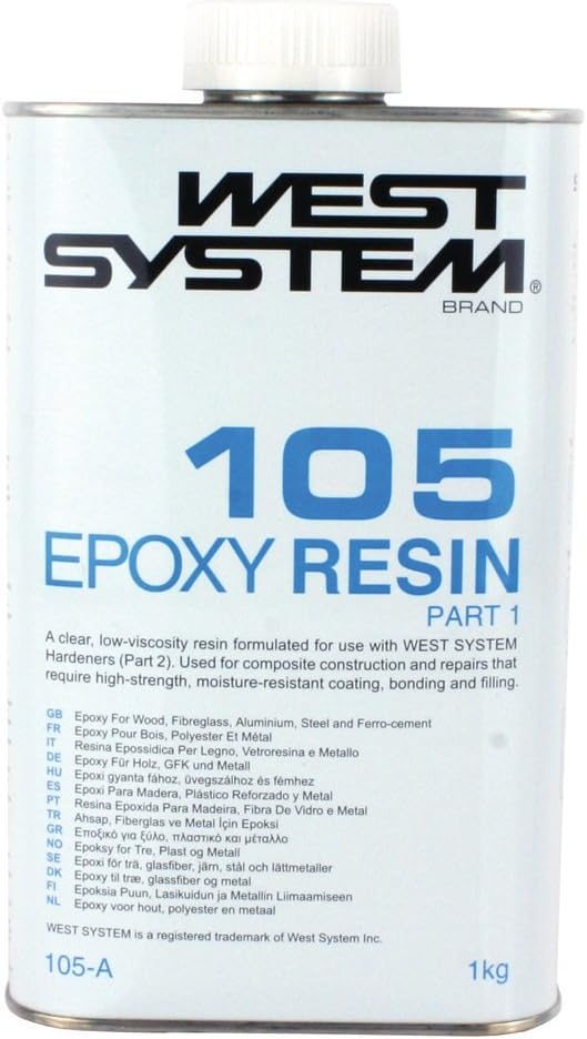 West System Epoxy 105 Resin 1kg only 105 Epoxy Resin The Base Resin