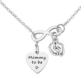 HUTIMY New Mother Necklace Gifts For Mommy To Be Gifts Necklaces For 2nd 1st Time Mom Women Her Expectant Mother Mommy To Be Necklace