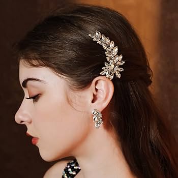 Amazon.com : E EMZHOLE Rhinestone Crystal Hair Clip Wheat Amazon.com : E EMZHOLE Rhinestone Crystal Hair Clip Wheat