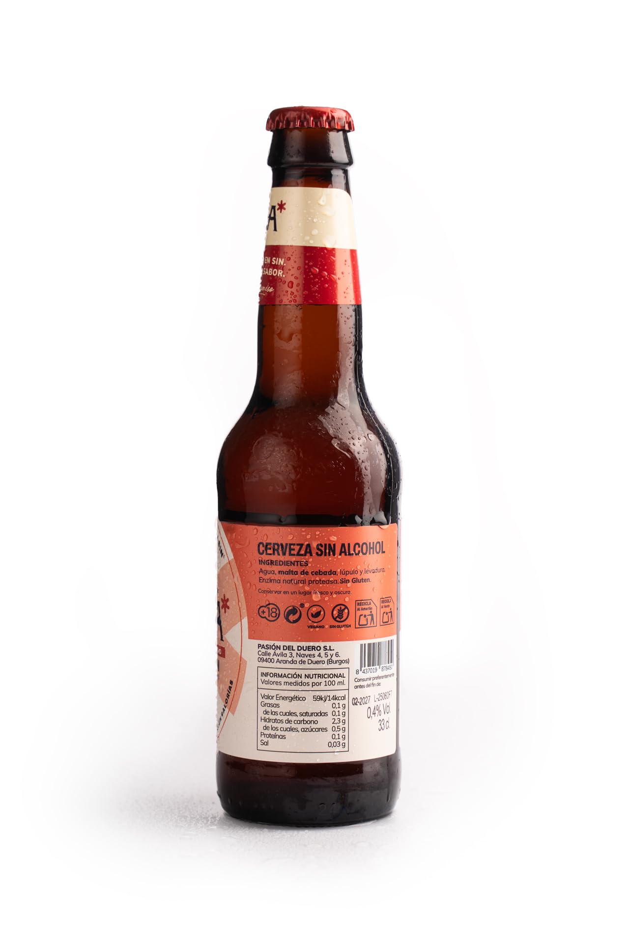 Cerveza Mica Tradición - Botellas de 33 cl. Cerveza Sin Alcohol Tostada (0,4% alc. vol.), Sin Gluten, Sin Filtrar y Baja en Calorías. (24)