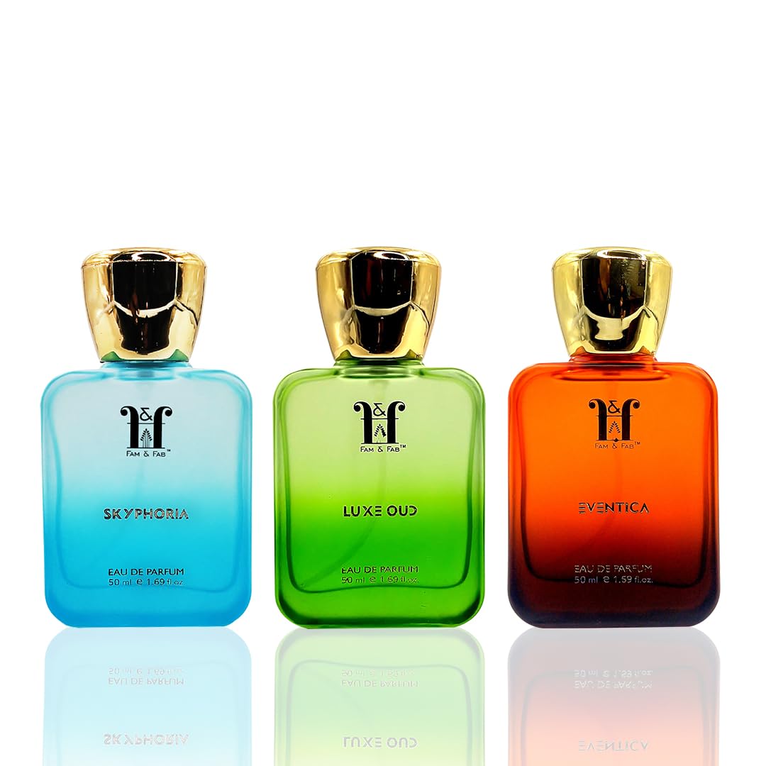 Unisex Eau De Parfum 3 Piece Perfume Gift Set for Men & Women | Long Lasting EDP Fragrance Scent Ideal For Special Occassions