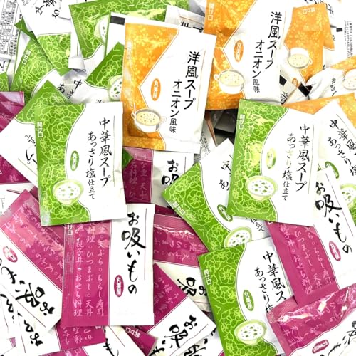 丸美屋 スープ 3種 アソートセット(洋風スープ オニオン風味・中華風スープ あっさり塩仕立て・お吸い物)大容量 業務用 シェアパック インスタント 即席スープ (各20袋計60袋, 3種)