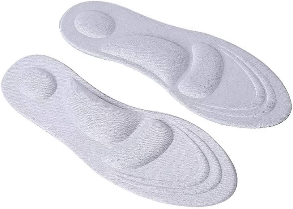 4D Stretch Breathable Deodorant Running Cushion Insoles For Feet Man Women Insoles For Shoes Sole Orthopedic Pad (Color : Gray, Size : 35to39)