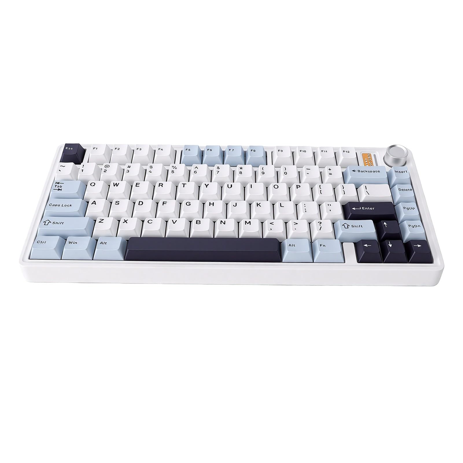 Luocute Tastiera Meccanica Wireless, 81 Tasti | Hot Swap al 75%, retroilluminazione RGB, Bluetooth tri modalità, 2,4 GHz tipo C, per PC portatile