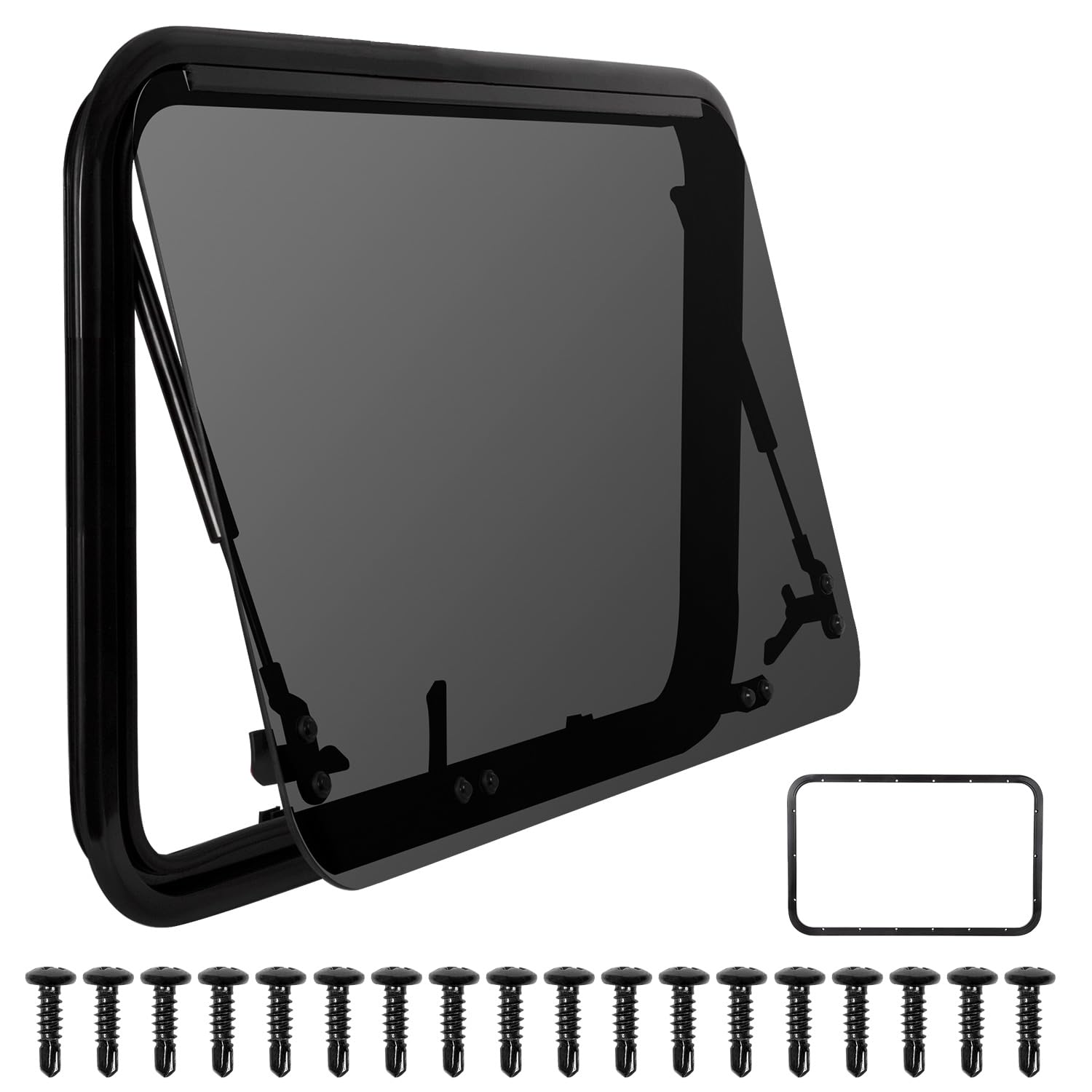 Photo 1 of Ransoto 32" W x 20" H RV Exit Window Screen Rv Replacement Window Compatible With Teardrop Trailers RVs Camper Horse Trailers and Cargo Trailers