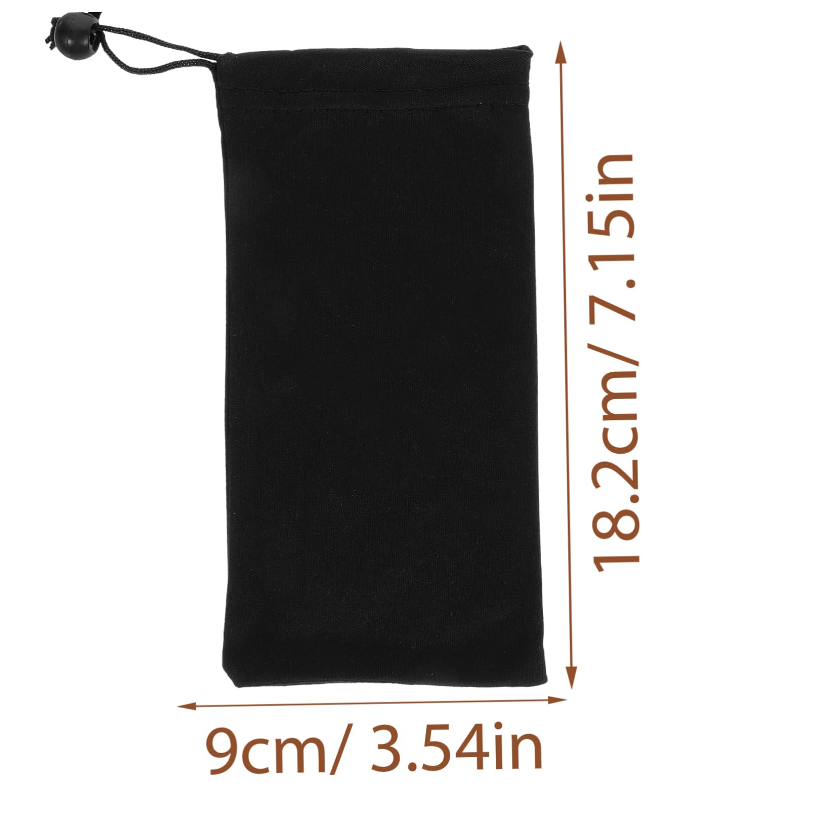 GALPADA Aufbewahrungstasche Für Sonnenbrillen Beutel Mit Kordelzug Brillentragetasche Make-up-organizer-tasche Verschleißfeste Brillenetuis Lesebrillenbeutel Superfeine Faser Black