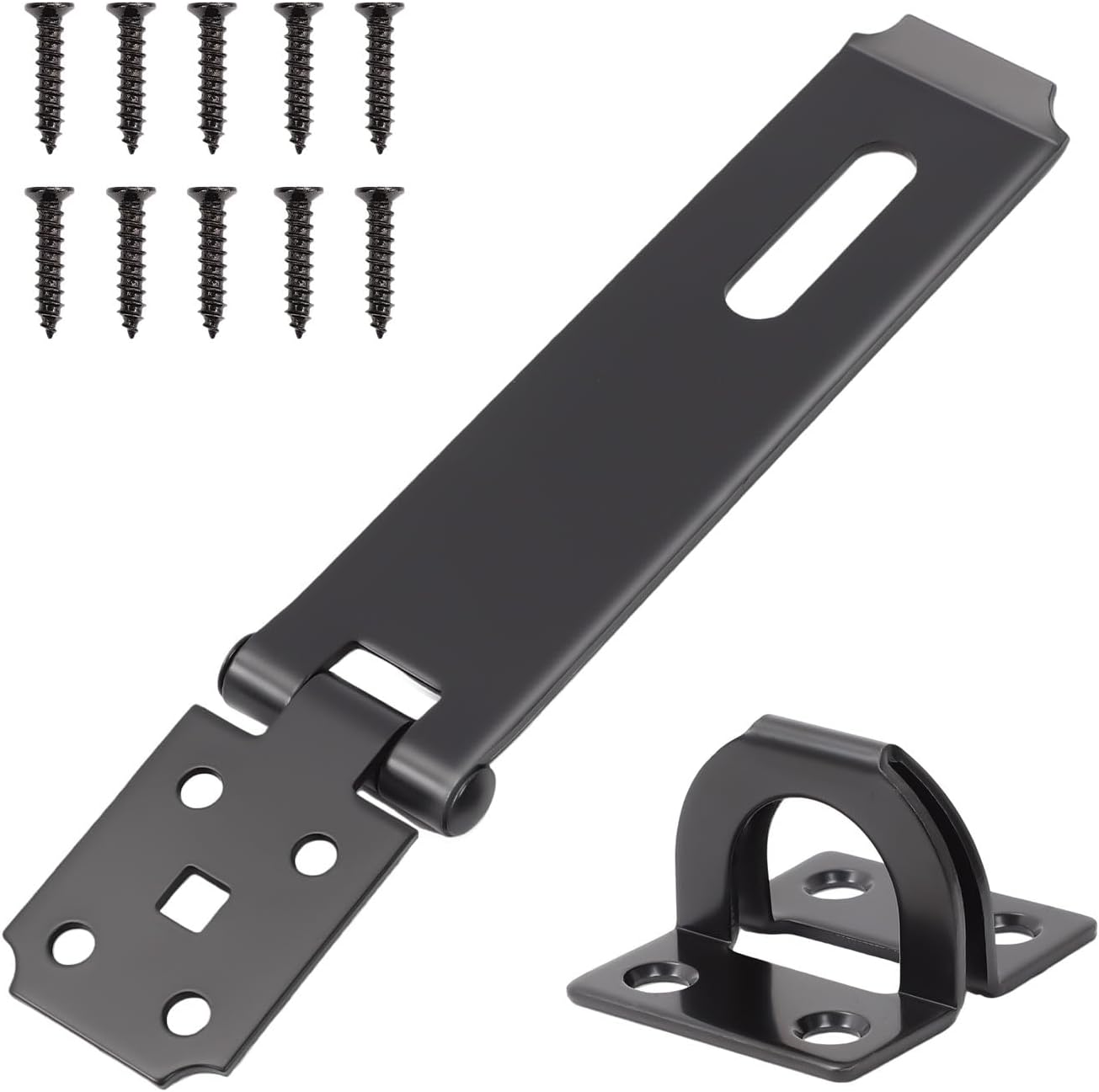 71/2 Inch Hasp Latch Heavy Duty, 1 Pack Stainless Steel