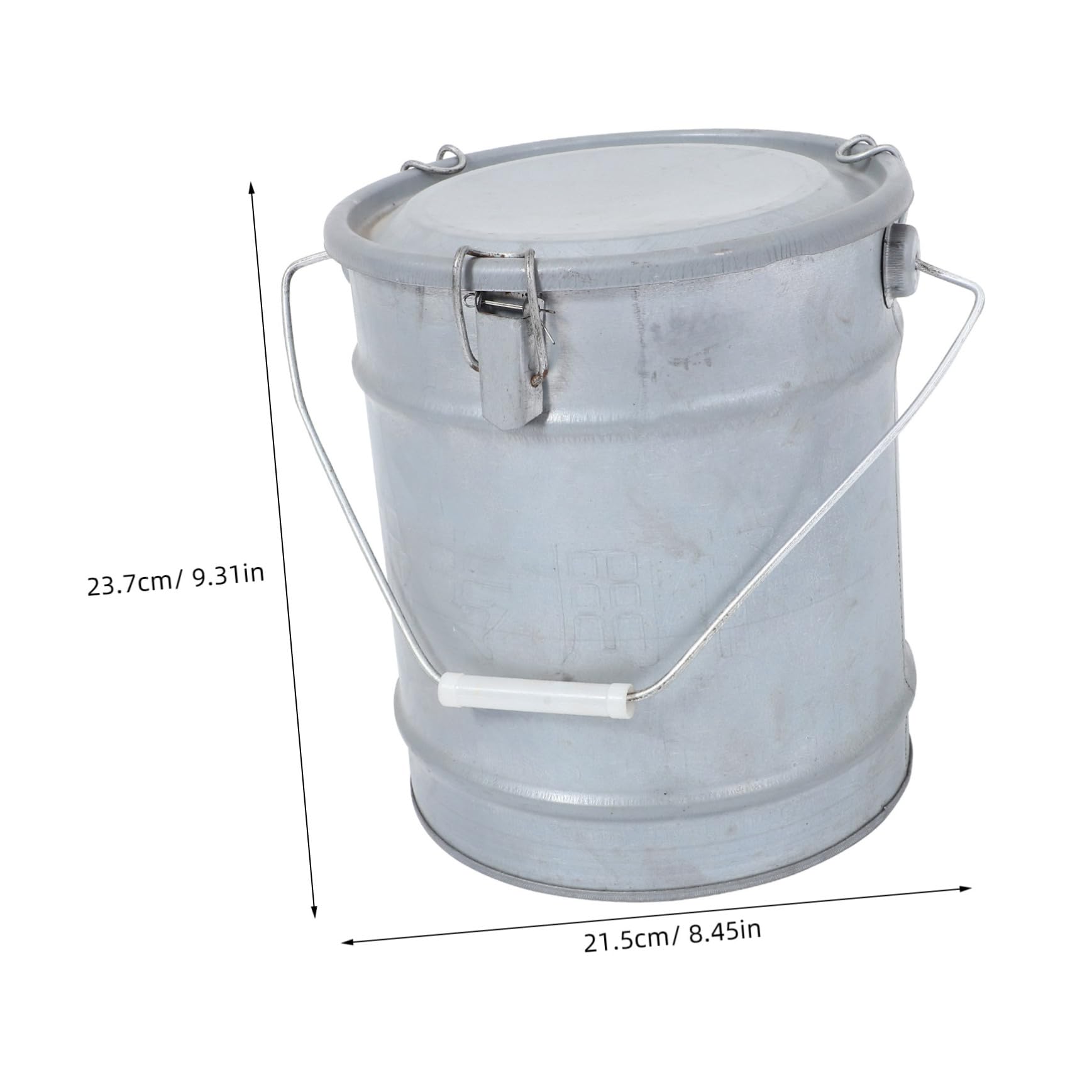 STOBAZA Metal Soil Sample Holder Round Storage Bucket Lid for Lab Soil Collections