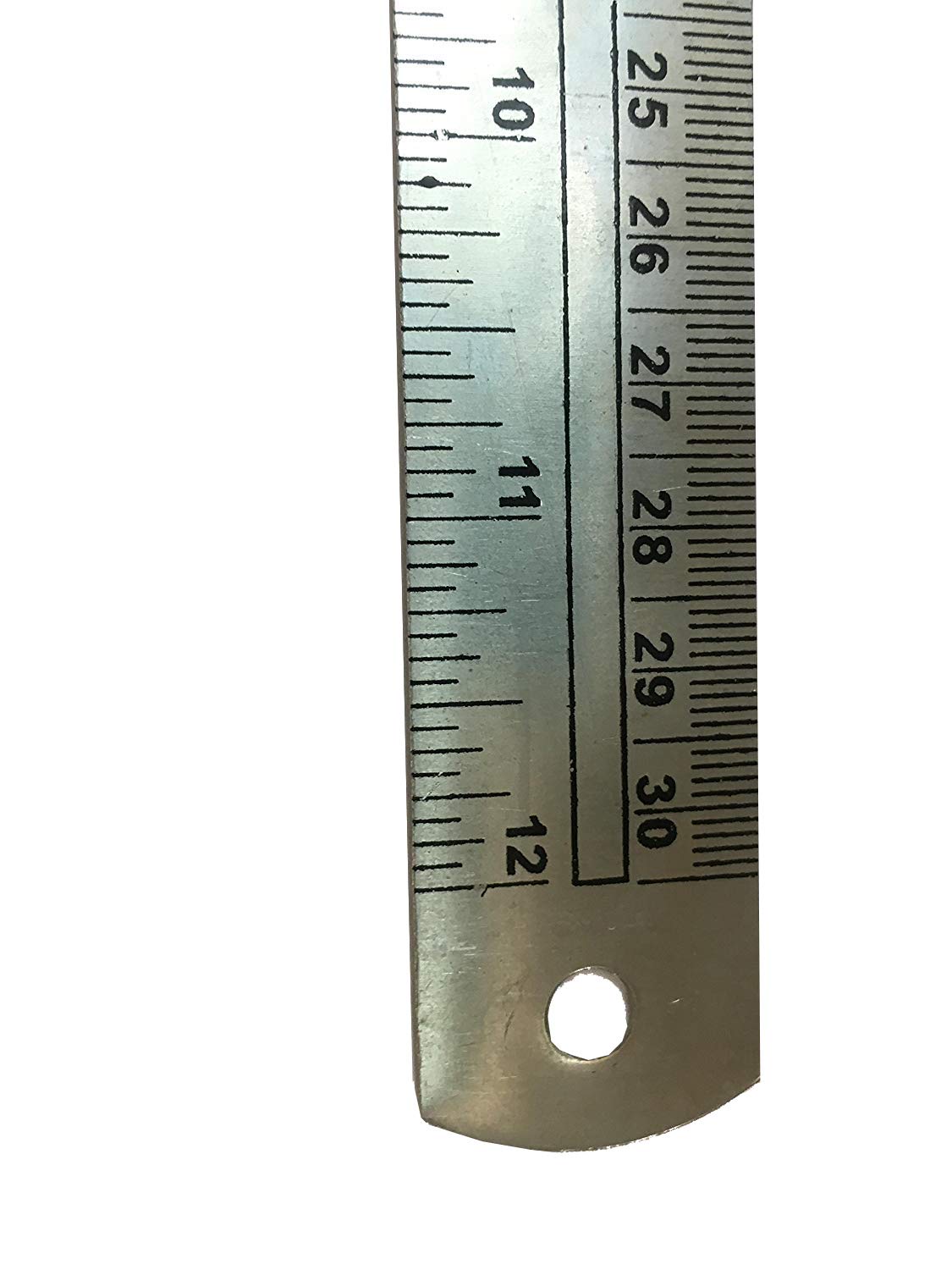 Ruler Metal Stainless Steel 12" inches 30CM 300 MM Cutting Measuring Measure Rule