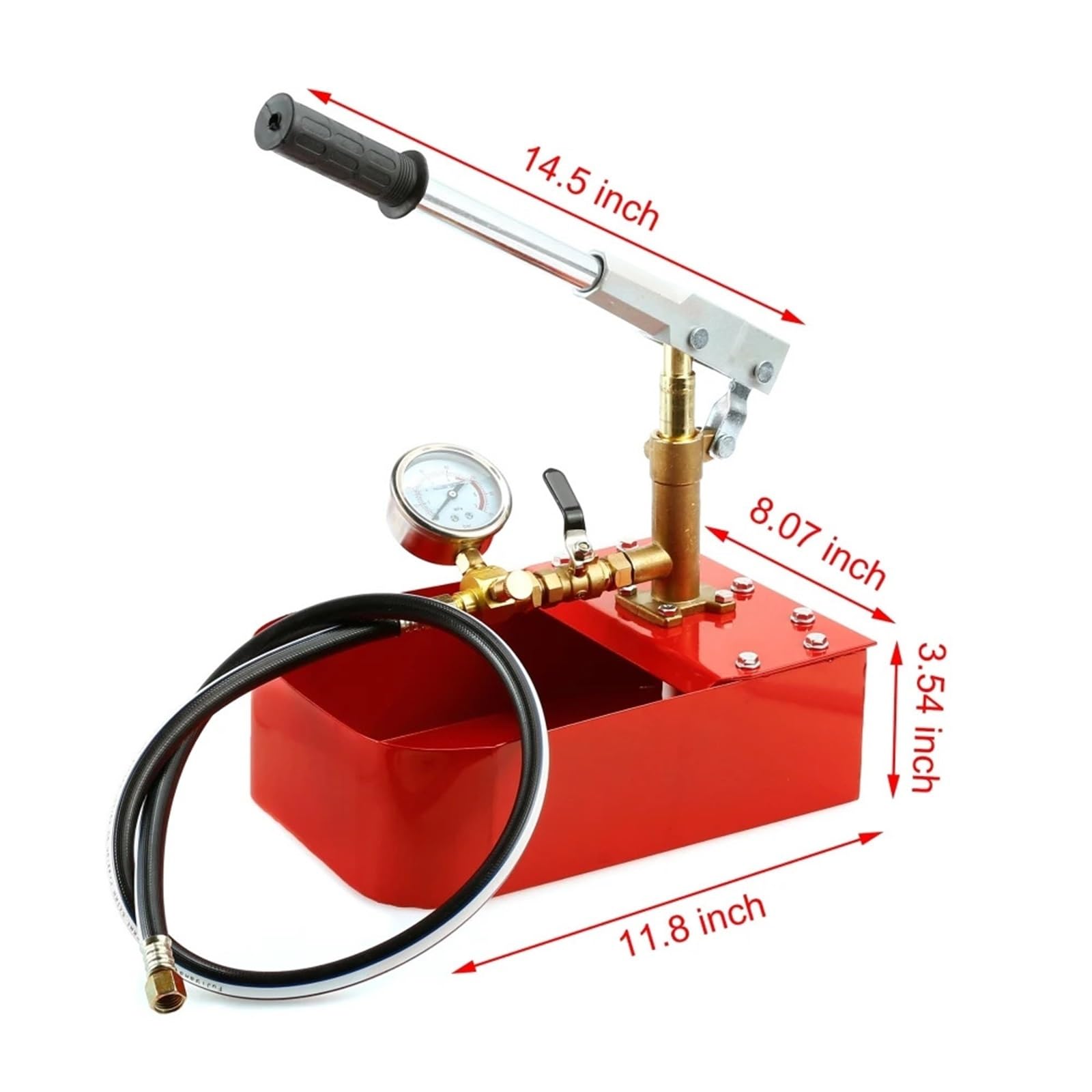 Pompa Testowa, Hydrauliczna Ręczna Pompa Testowa 5L. Tester Ciśnienia W Rurze Wodnej 7MPa
