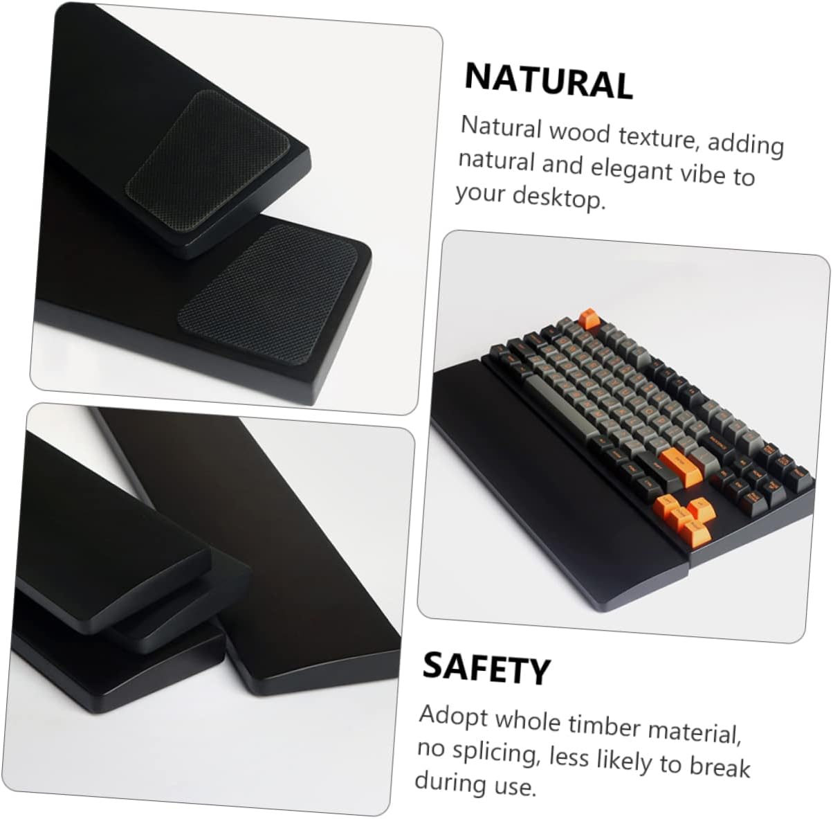 Computer Wrist Rest Pad Wood Keyboard Wrist Rest Ergonomic Desk Support