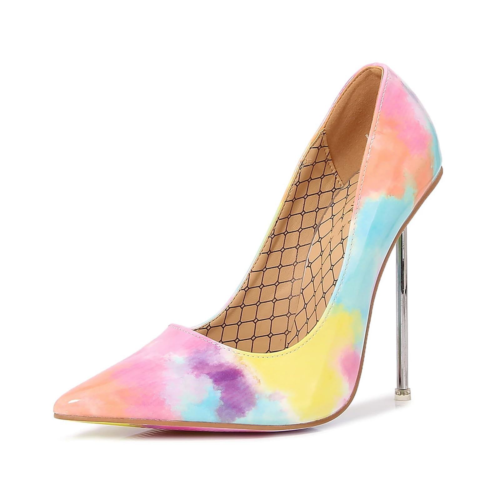 Talons Hauts de 12 cm pour Femmes | Escarpins à Bout Pointu Grande Taille pour Mariages, soirées, travestisme, Pole Dance et Spectacles burlesques