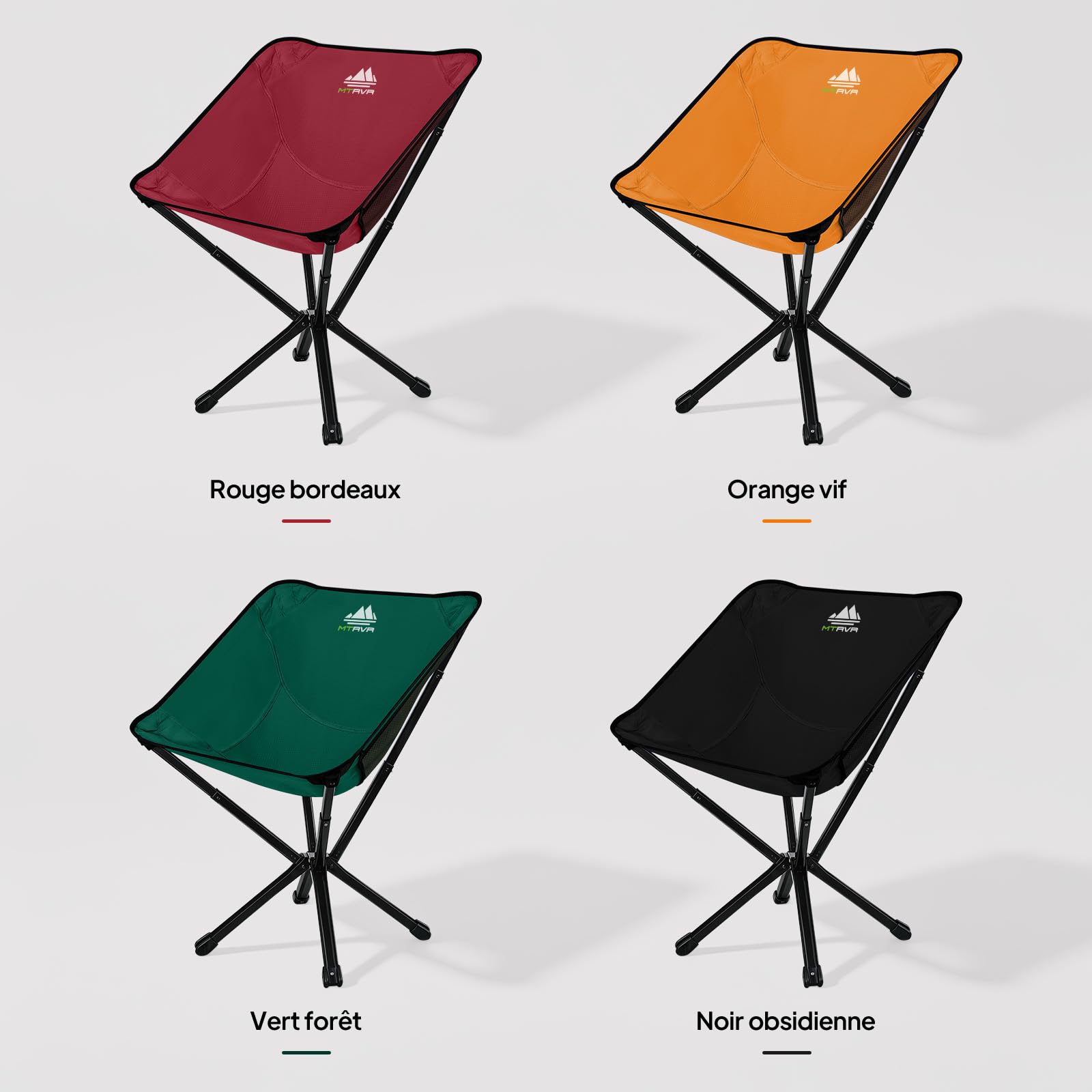 MTRVR Chaise de Camping Pliante légère et résistante 100 kg